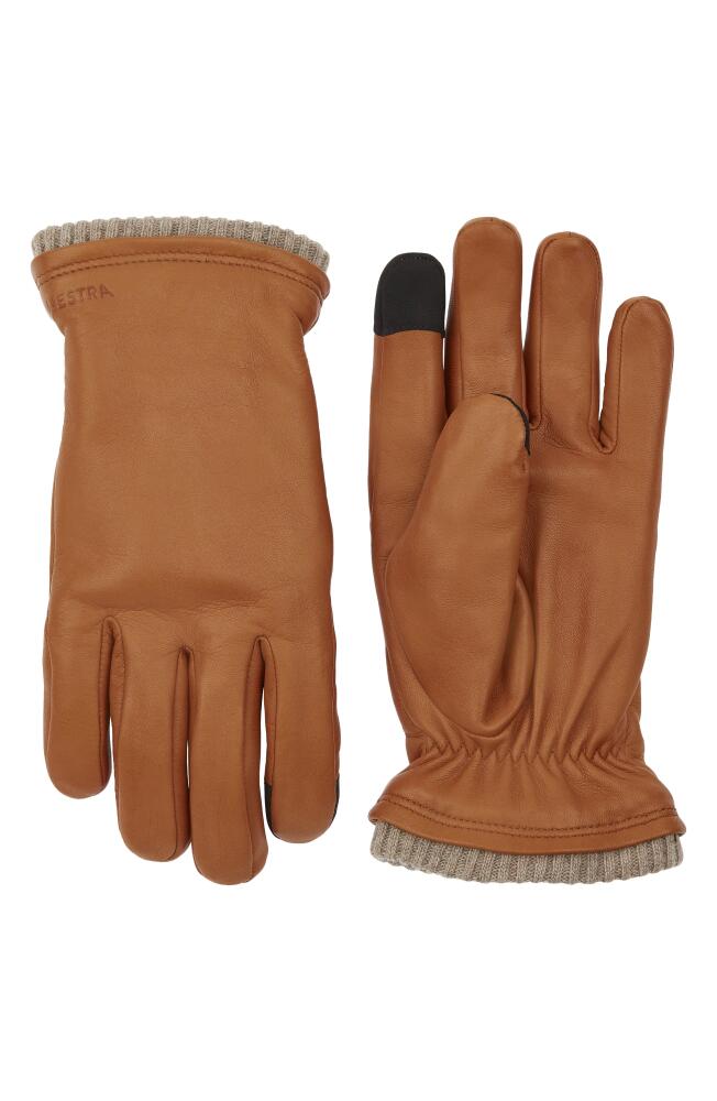 Hestra John Sheepskin Gloves in Cork Cover