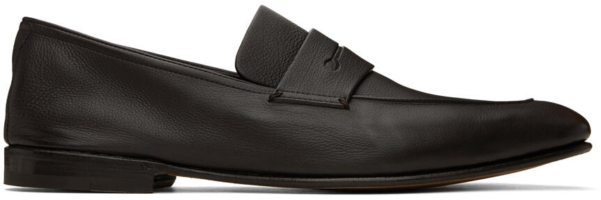 ZEGNA Brown Soft Calf 'L'asola' Loafers Cover