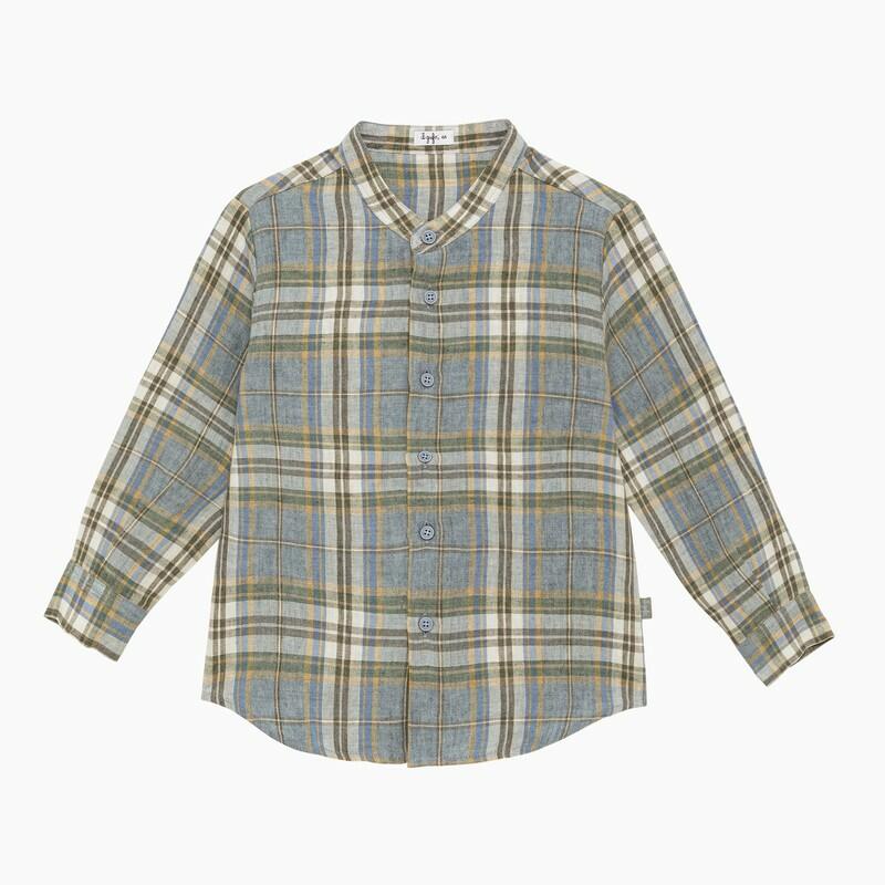 Il Gufo Linen checked shirt Cover