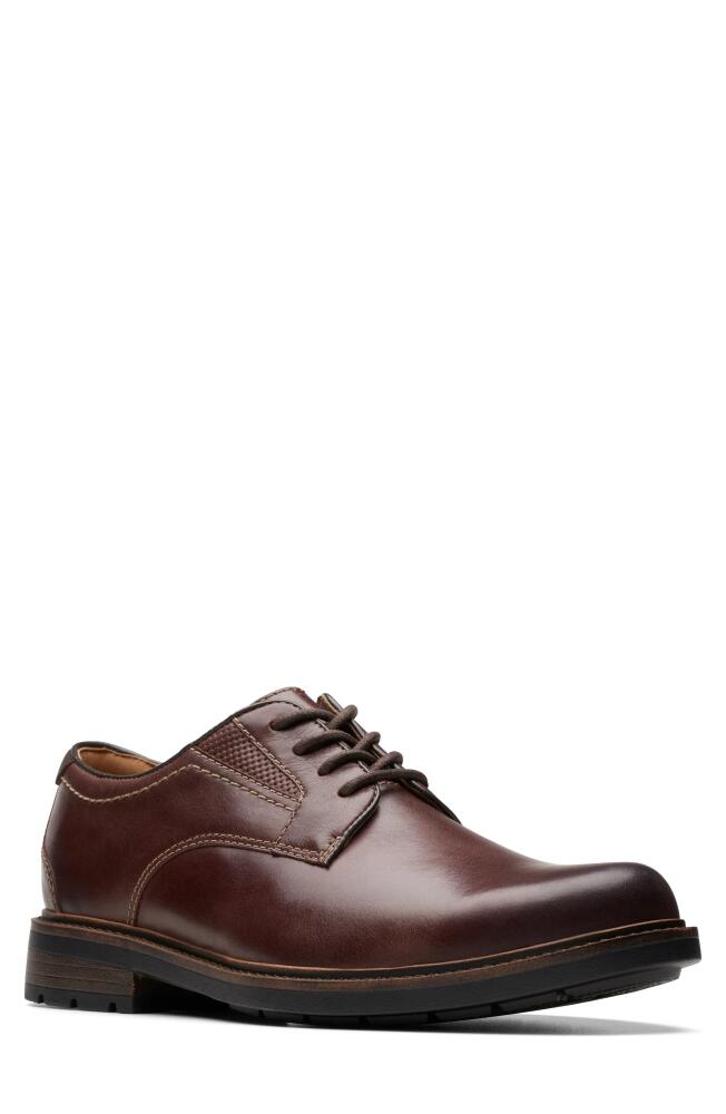 Clarks(r) Derby Sneaker in Brown Leather Cover