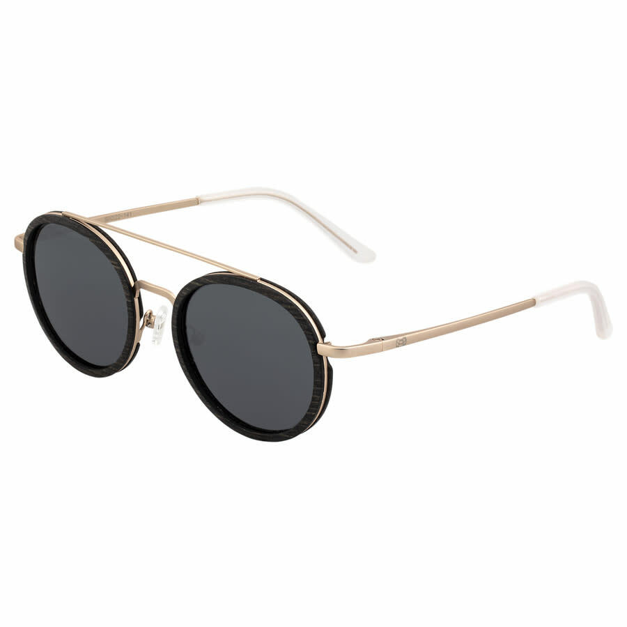 Earth Unisex Gold Tone Round Sunglasses Cover