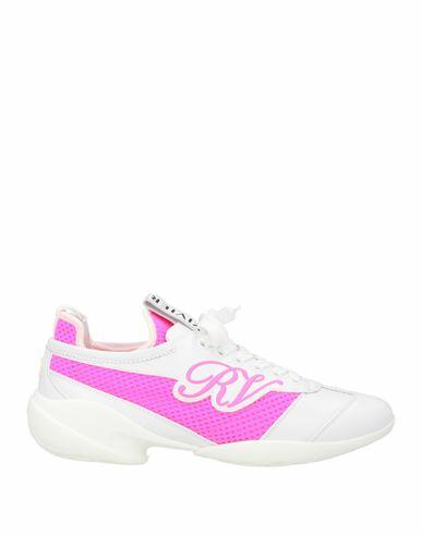 Roger Vivier Woman Sneakers White Leather, Textile fibers Cover