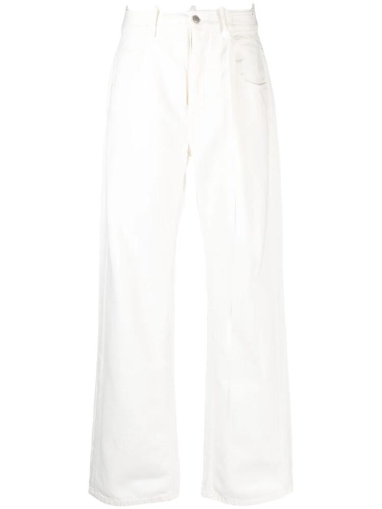 Ann Demeulemeester wide-leg cotton trousers - White Cover