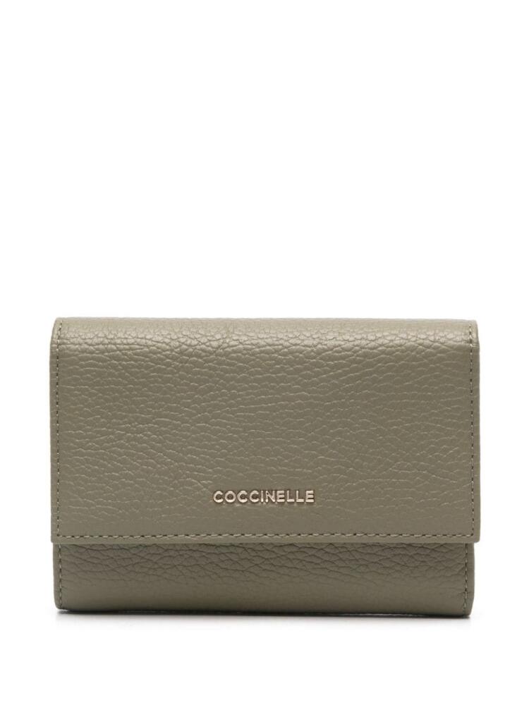 Coccinelle Metallic Soft wallet - Green Cover