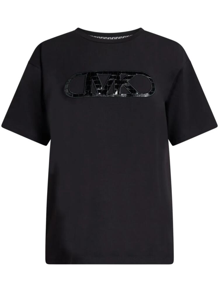 Michael Michael Kors logo-appliqué T-shirt - Black Cover