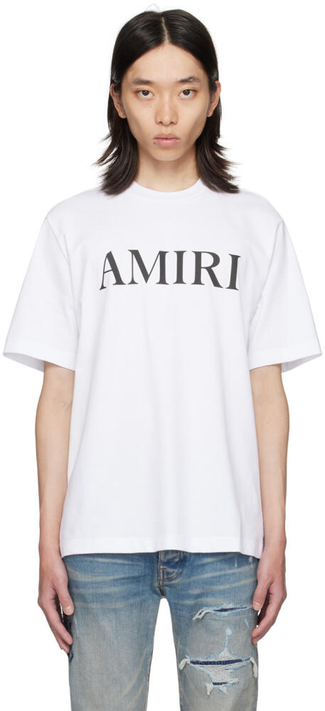 AMIRI White Printed Core Logo T-Shirt Cover