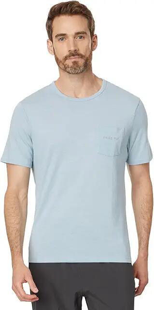 Free Fly Sun Surf Pocket Tee (Heather Cays Blue) Men's T Shirt Cover