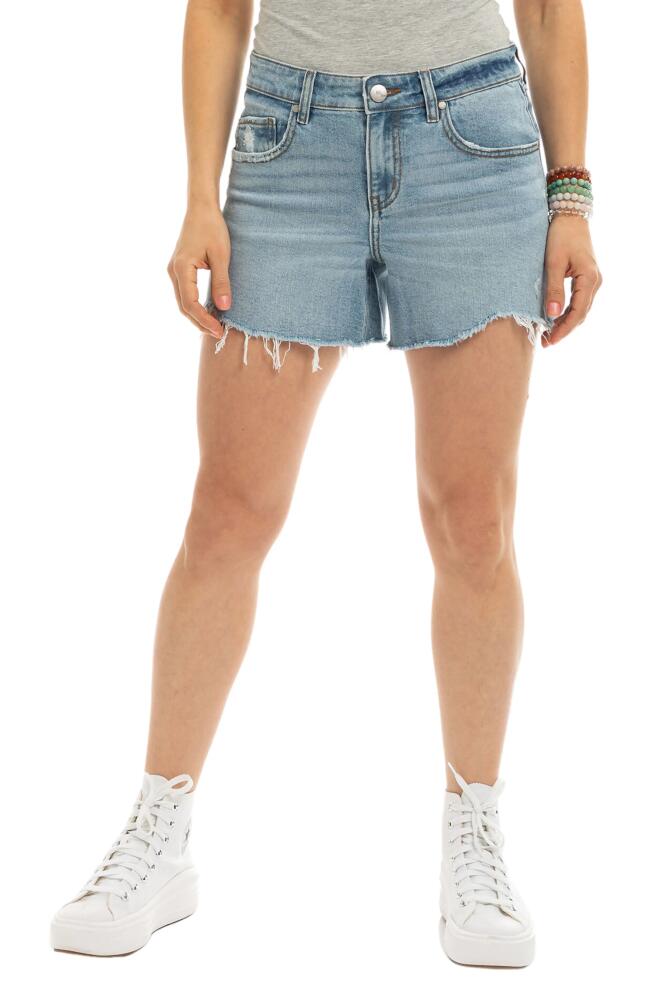 1822 Denim Mid Rise Cutoff Denim Shorts in Cairo Cover