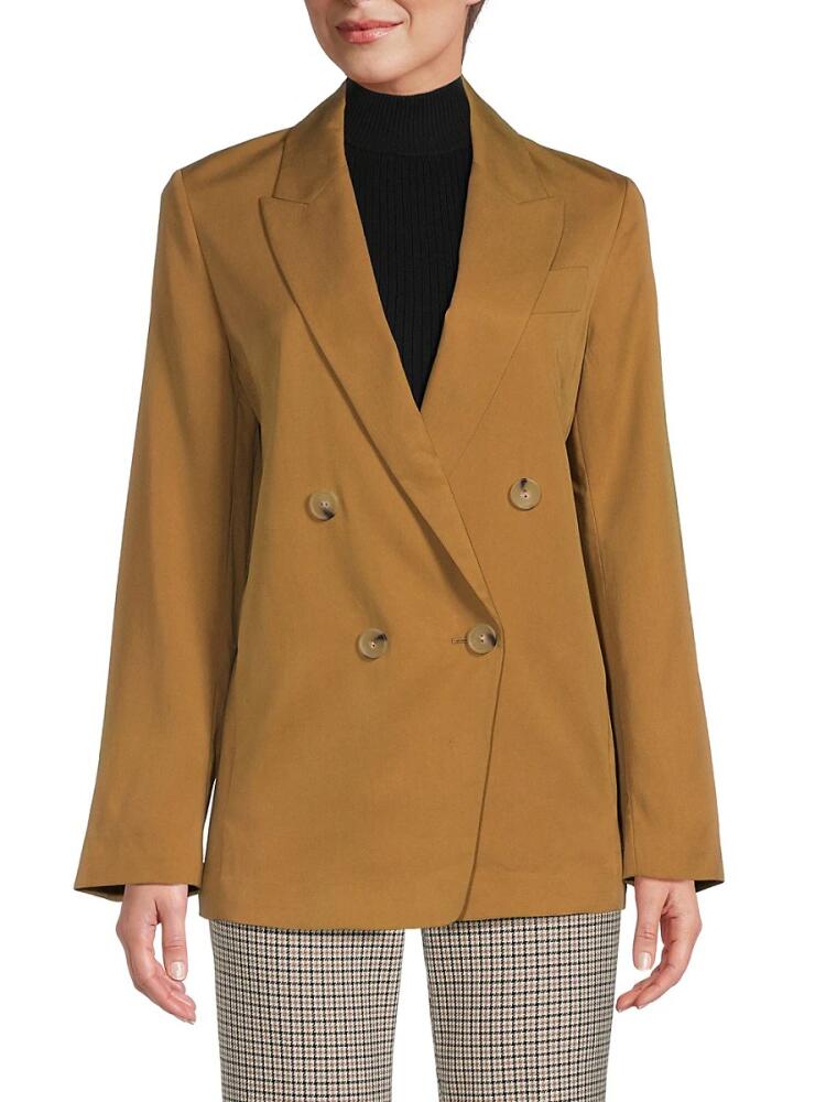 Vince Women's Double Breasted Oversized Blazer - Amber Wave Cover