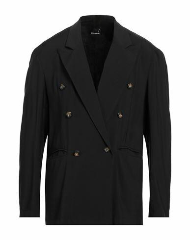 Takeshy Kurosawa Man Blazer Black Viscose, Polyester Cover