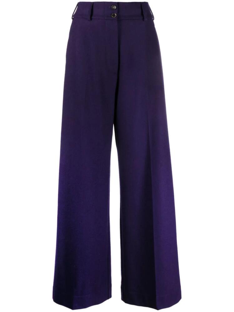 ETRO high-waisted flared trousers - Purple Cover