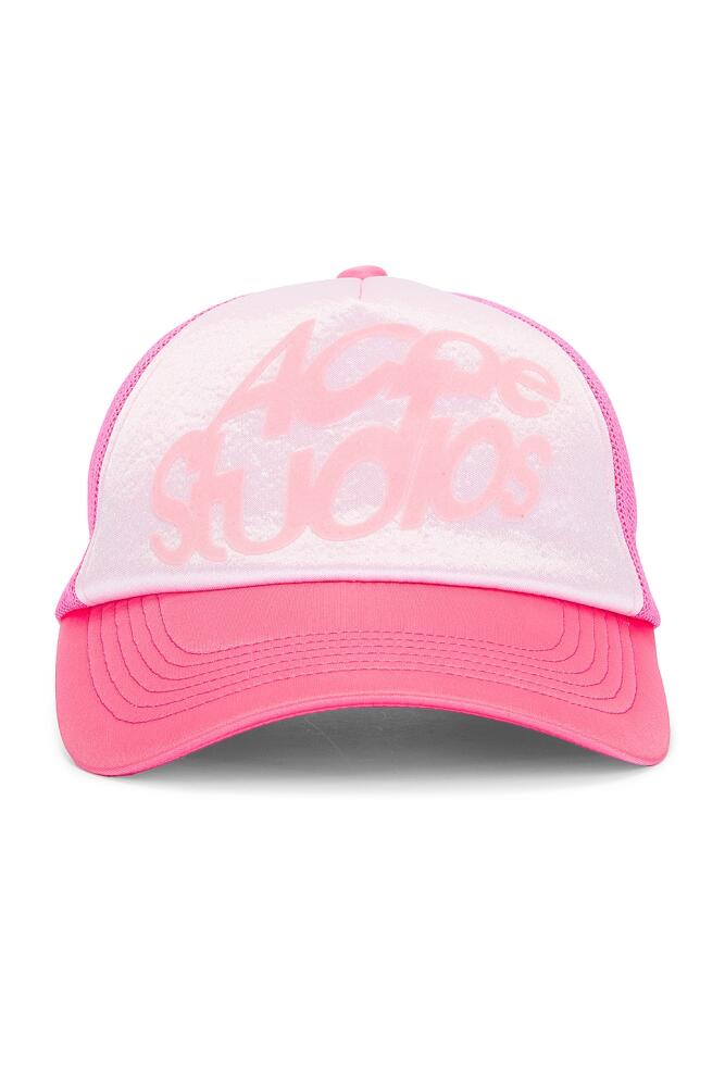 Acne Studios Trucker Cap in Pink Cover