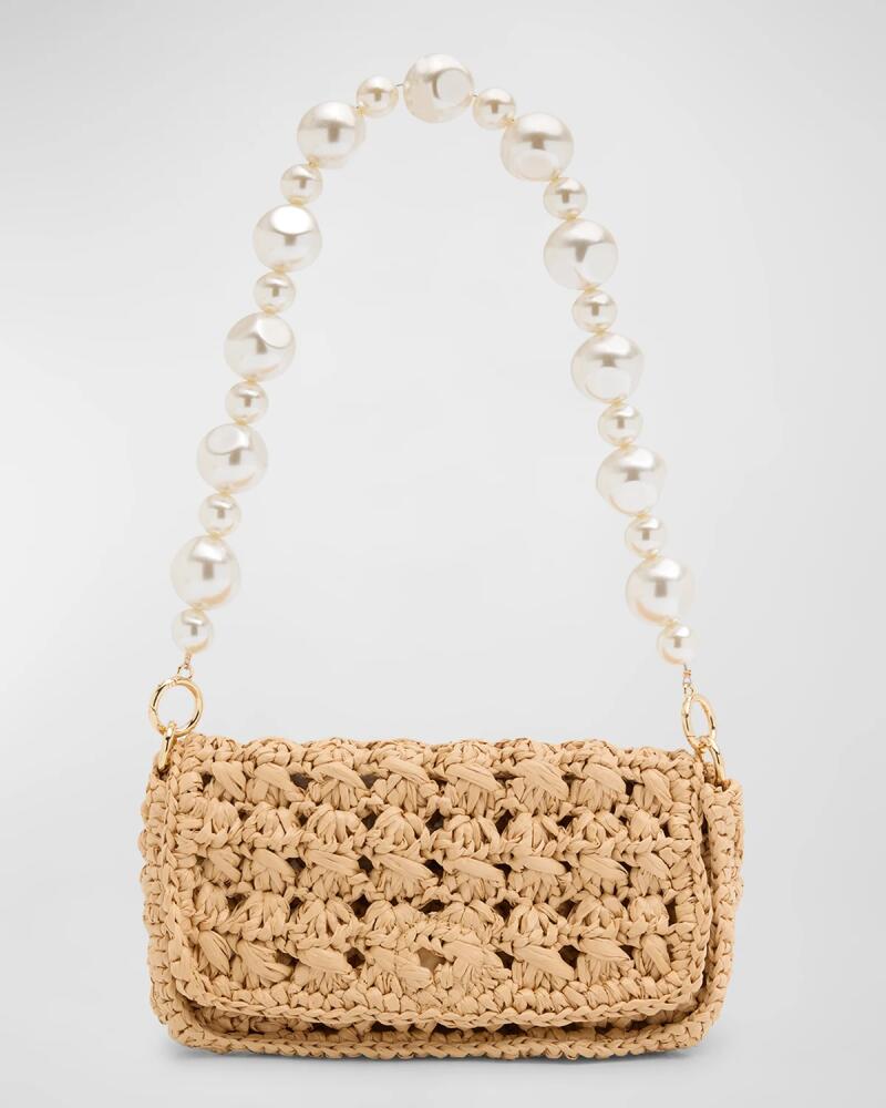 BTB Los Angeles Shiloh Flap Woven Clutch Bag Cover