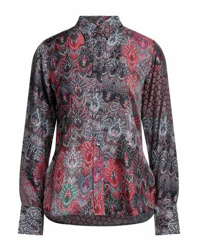 Caliban Woman Shirt Deep purple Silk Cover