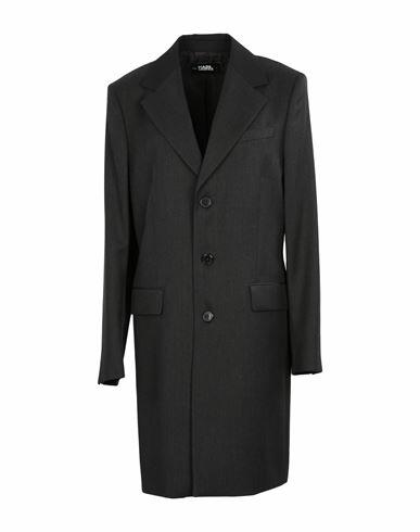 Karl Lagerfeld Man Coat Steel grey Cotton Cover