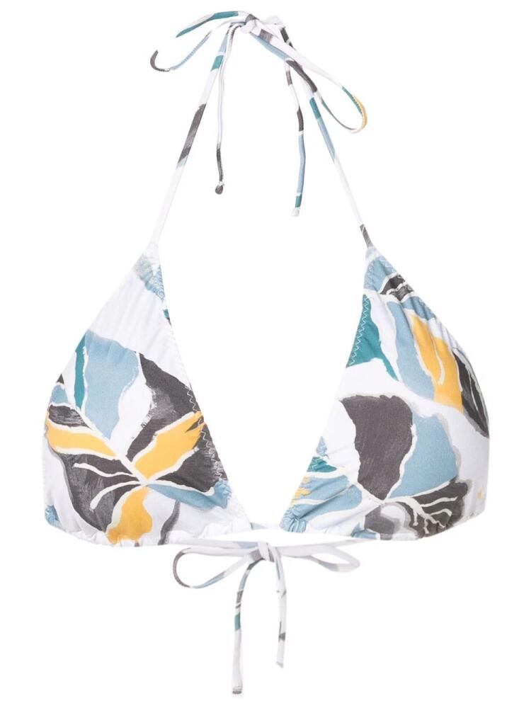 Clube Bossa Ava leaf-print bikini-top - Blue Cover