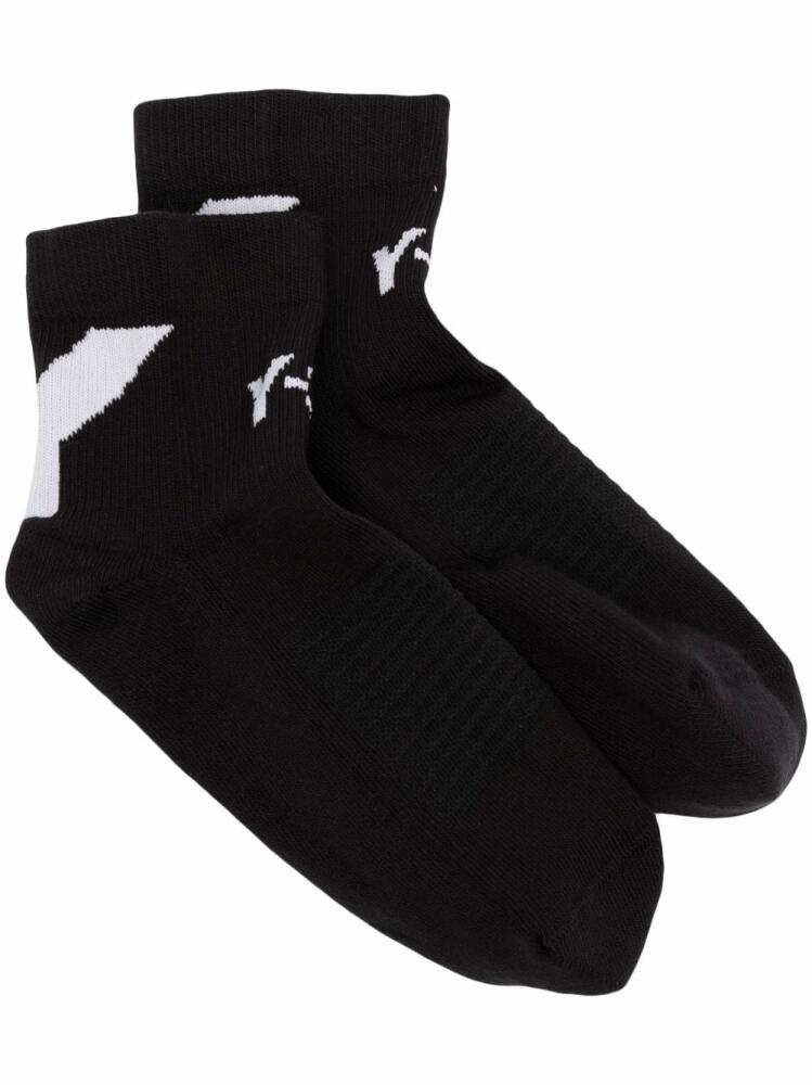 Y-3 intarsia-knit logo socks - Black Cover