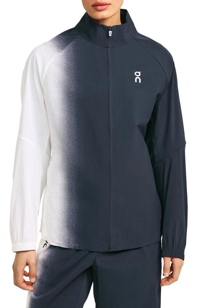 On Court Water Repellent Track Jacket in Black/White Cover