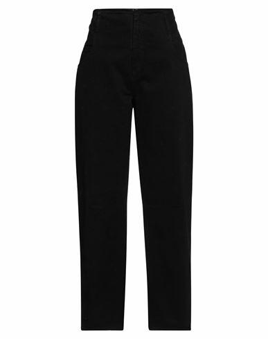 Brand Unique Woman Pants Black Cotton Cover