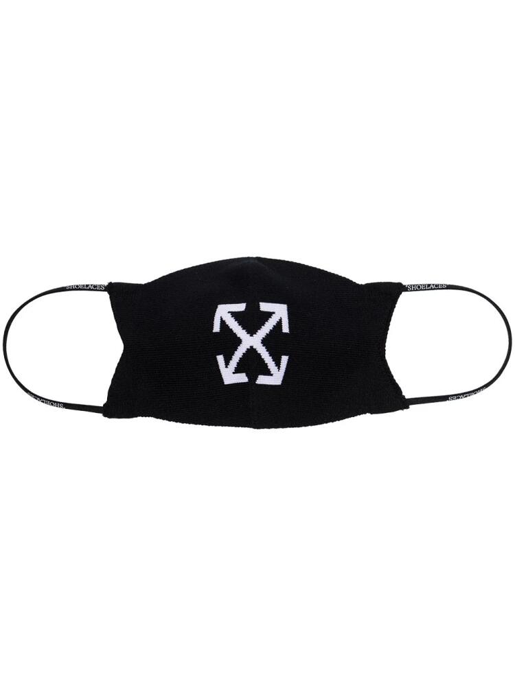 Off-White jacquard Arrows motif face mask - Black Cover