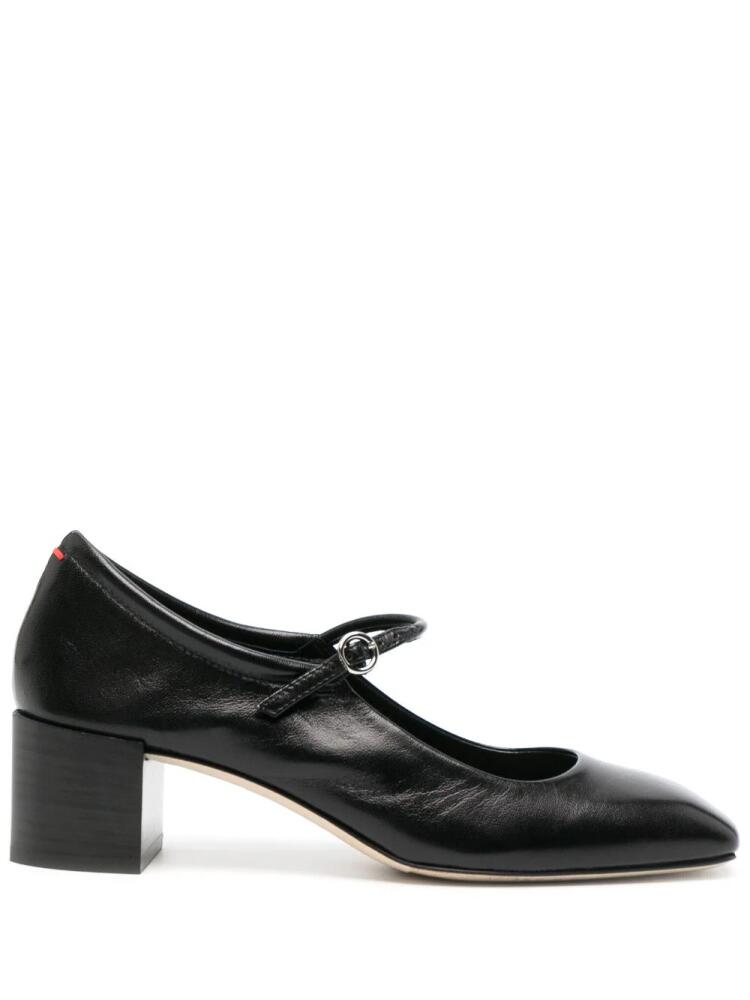 Aeyde Aline 45mm leather pumps - Black Cover