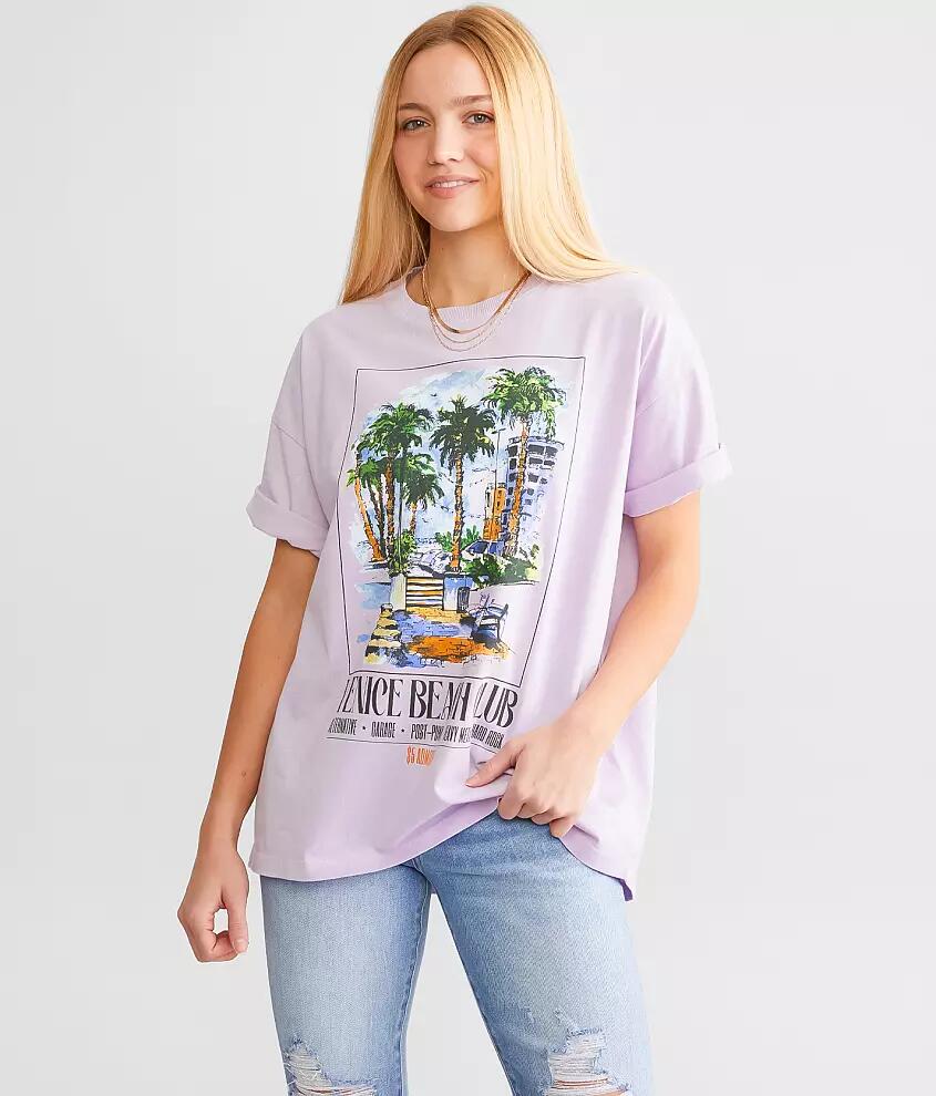 Modish Rebel Venice Beach Club Oversized T-Shirt Cover