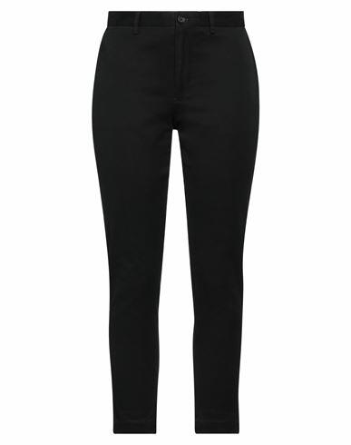 Polo Ralph Lauren Woman Pants Black Cotton, Elastane Cover