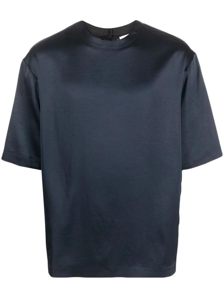 Nanushka Isaac satin T-shirt - Blue Cover