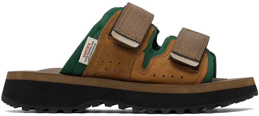 SUICOKE Brown & Green MOGI-ab Sandals Cover