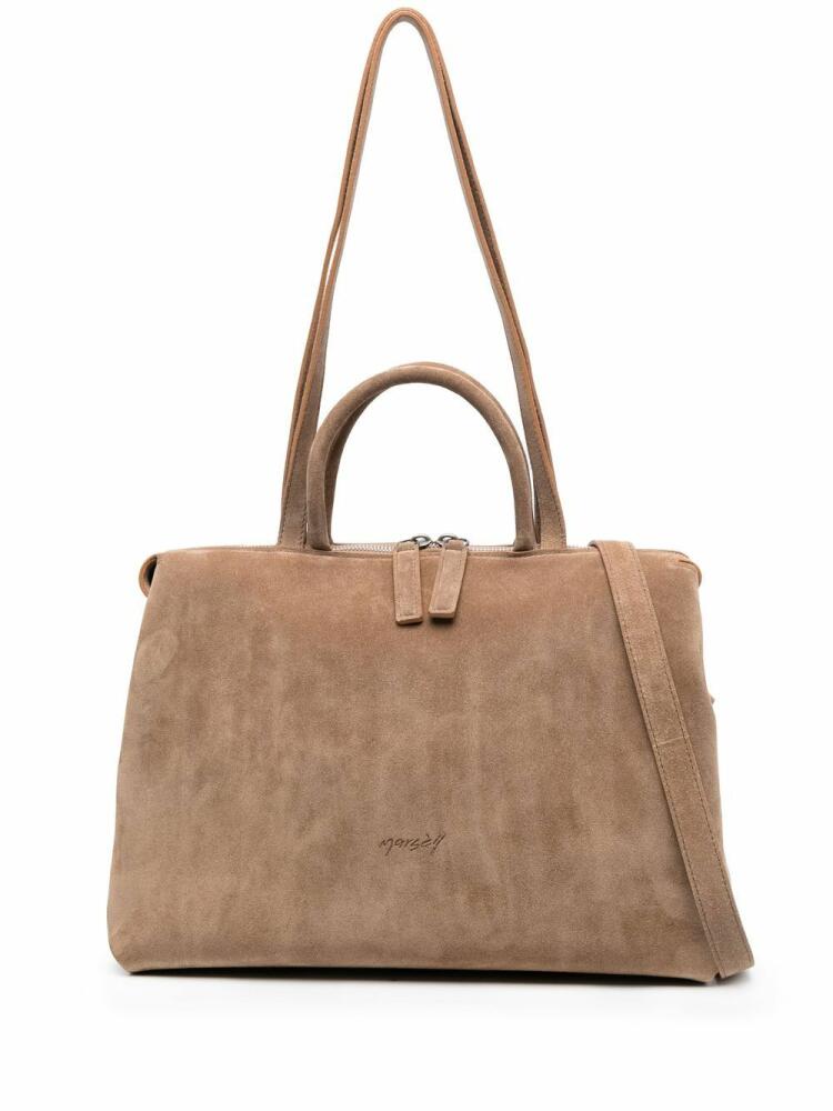 Marsèll suede tote bag - Brown Cover