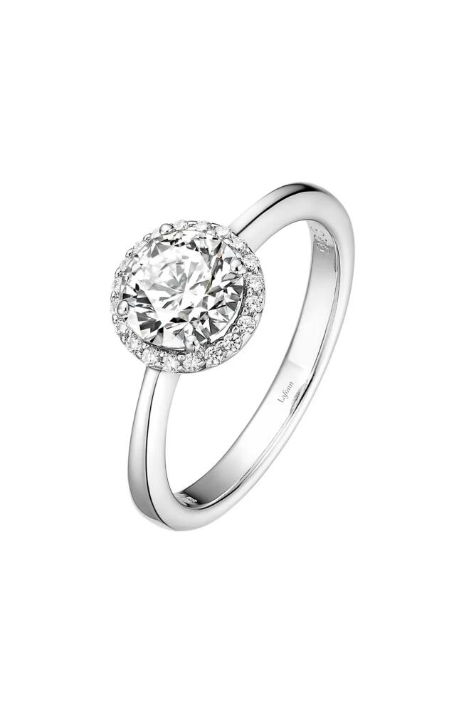 Lafonn Birthstone Halo Ring in April Diamond /Silver Cover