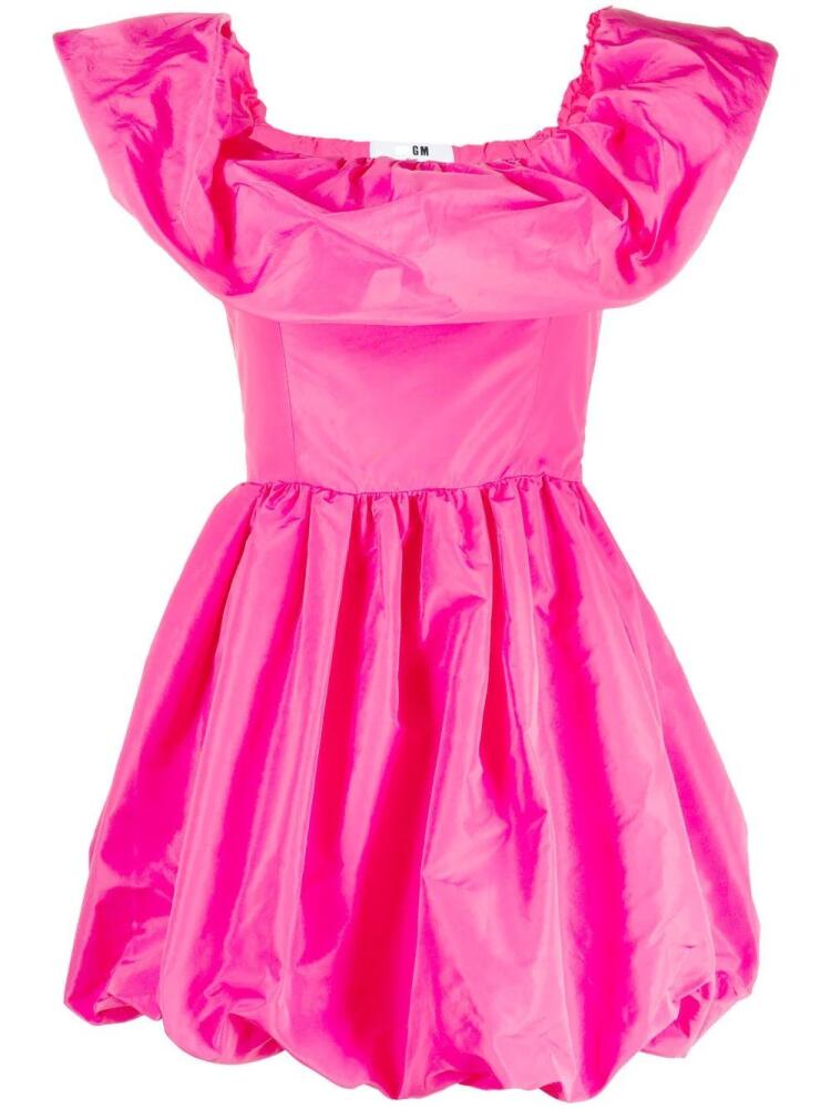 MSGM ruffled off-shoulder puffball dress - Pink Cover