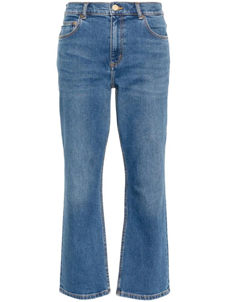 Tory Burch flared cropped-leg jeans - Blue Cover