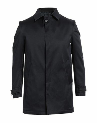 Squad² Man Overcoat & Trench Coat Midnight blue Polyester, Cotton, Elastane Cover