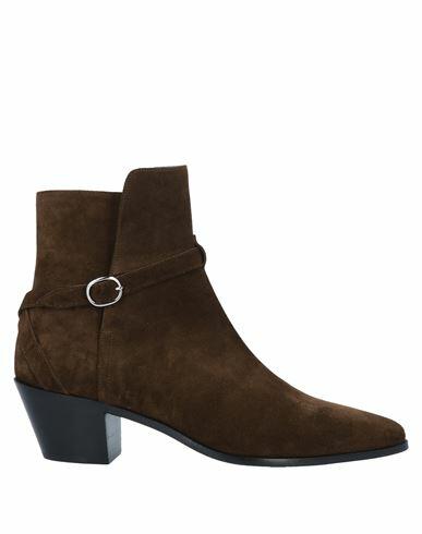 Celine Man Ankle boots Brown Soft Leather Cover