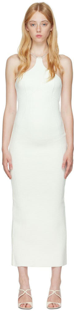 Herve Leger White Ottoman Midi Dress Cover