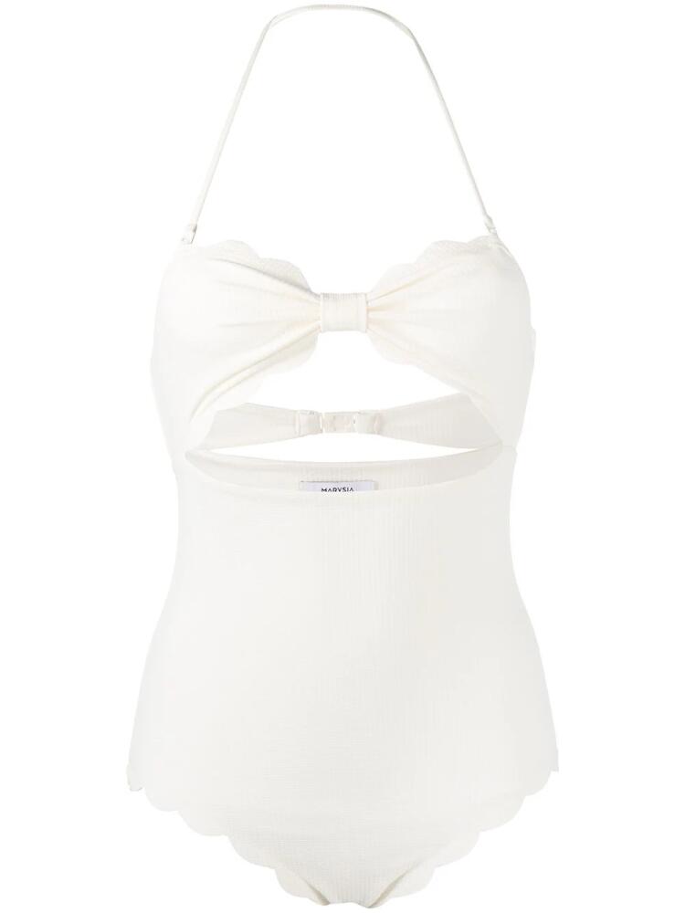 Marysia scalloped-edge one piece - White Cover