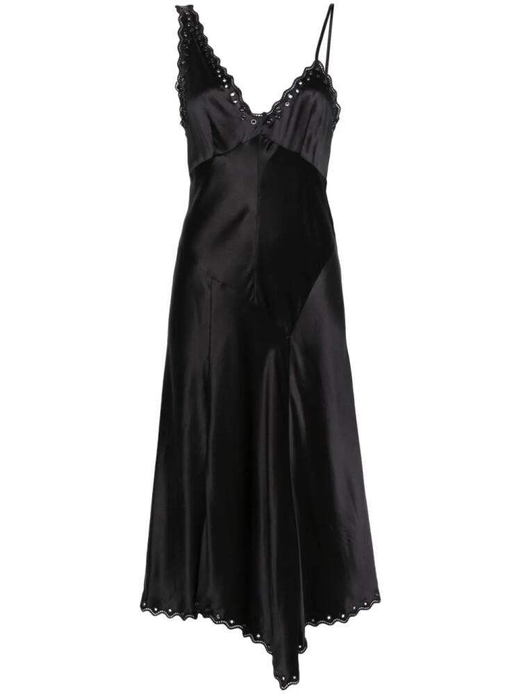 ISABEL MARANT Ayrich silk slip dress - Black Cover