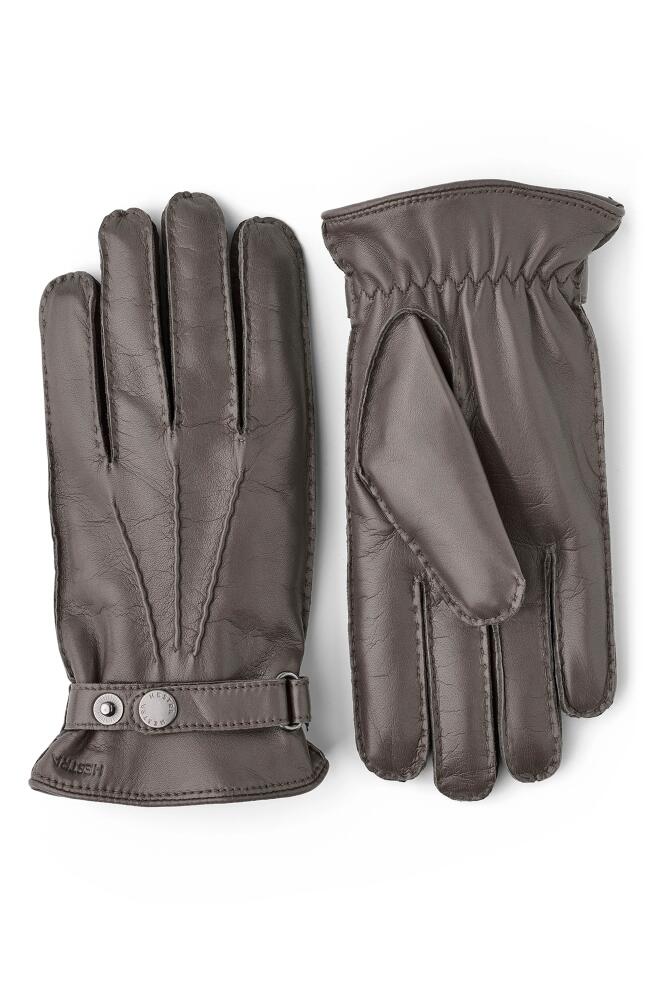 Hestra 'Jake' Leather Gloves in Clay Cover