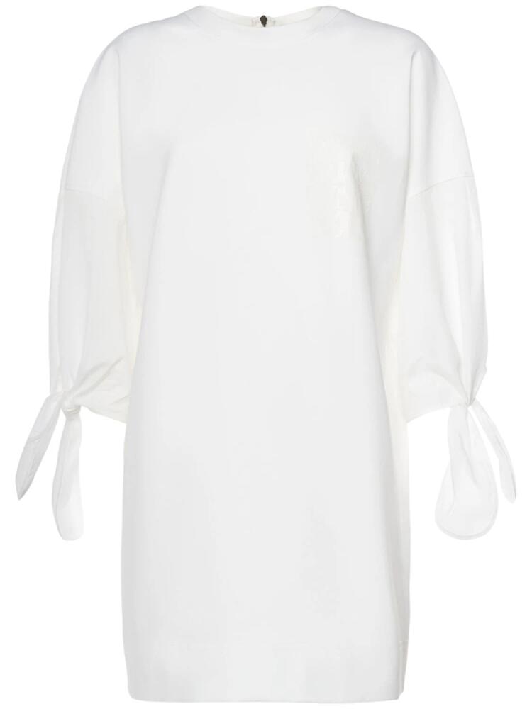 MAX MARA Cotton Poplin Lace-up Mini Dress Cover