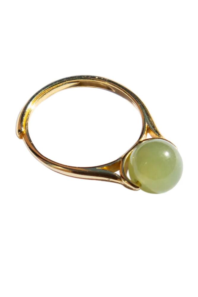 seree Equinox Green bead jade ring in Light Green Cover