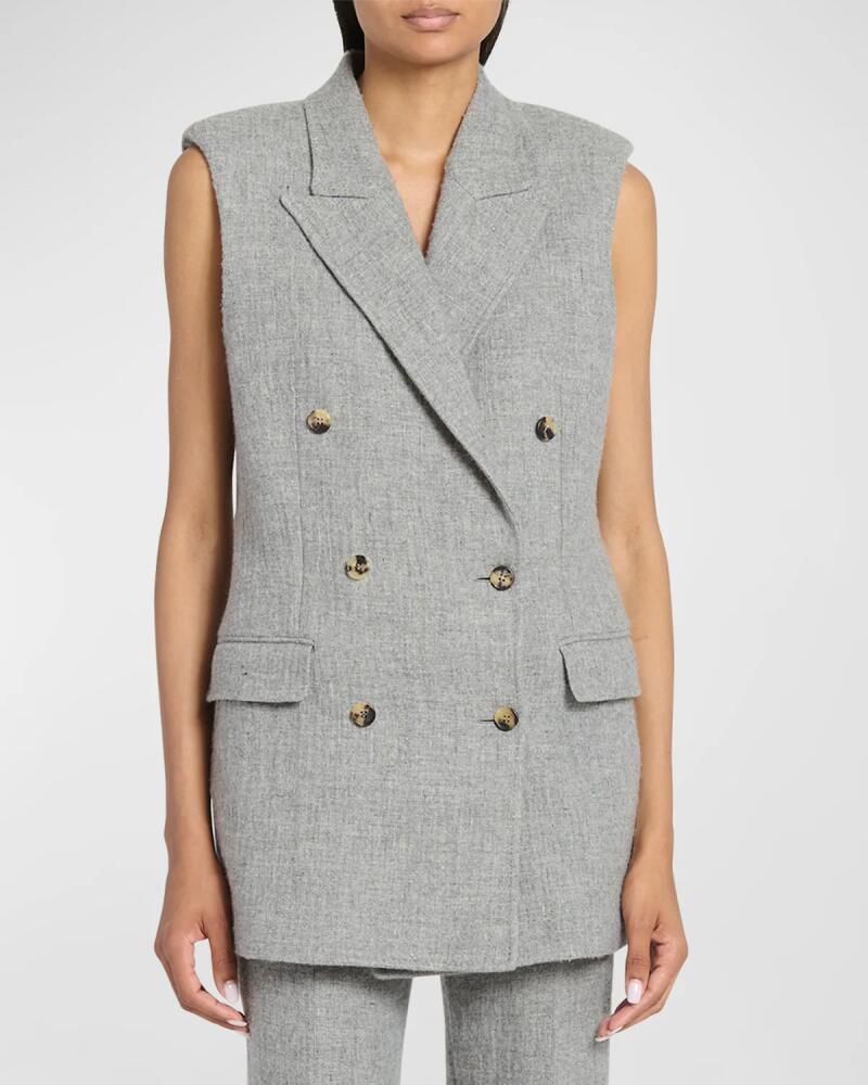 Gabriela Hearst Mayte Cashmere-Blend Blazer Vest Cover