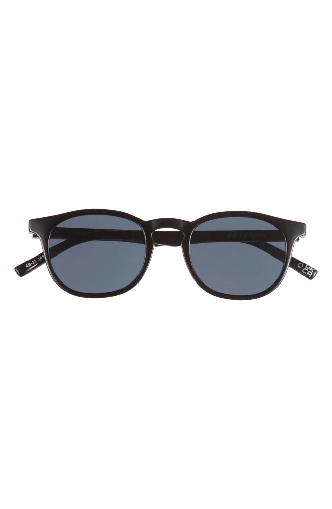 Le Specs Club Royale 48mm Round Sunglasses in Black Cover