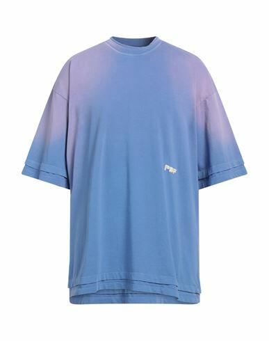 Pdf Man T-shirt Light blue Cotton Cover