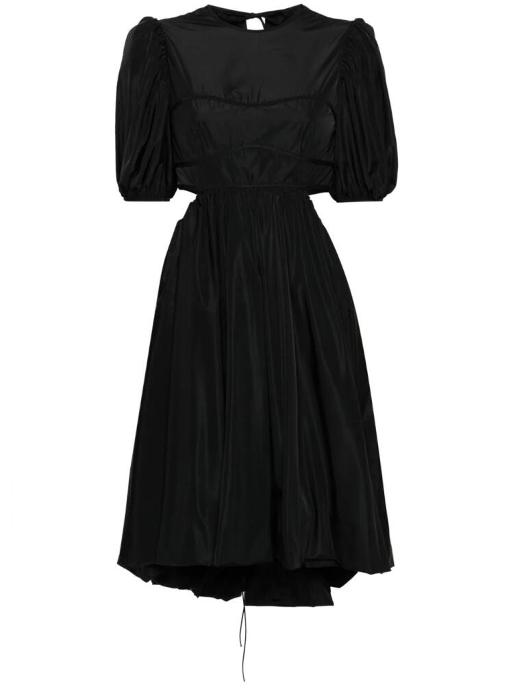 Cecilie Bahnsen Ursula faille midi dress - Black Cover