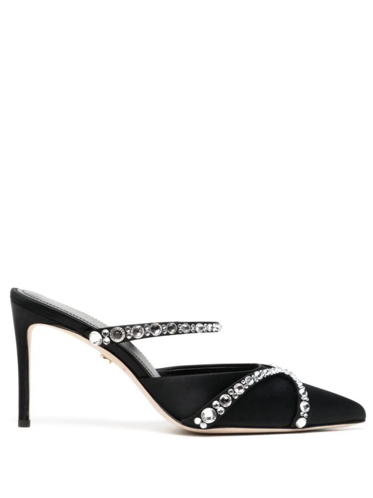 Dee Ocleppo Grenada 80mm satin mules - Black Cover