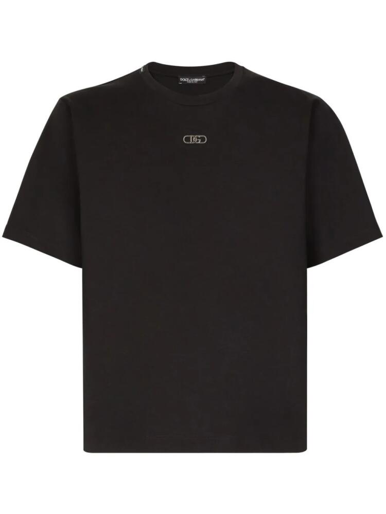 Dolce & Gabbana embroidered logo t-shirt - Black Cover