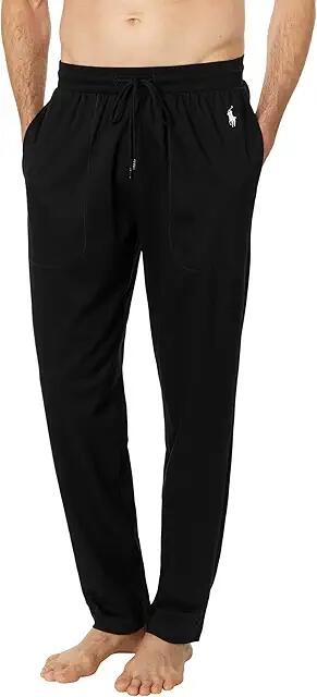 Polo Ralph Lauren Mercerized Cotton Patch Pocket Pants (Polo Black) Men's Pajama Cover