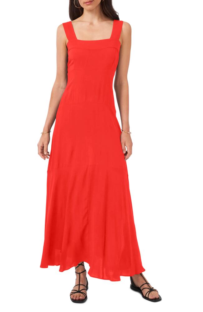 Vince Camuto Paneled Maxi Tank Dress in Lobster Red Cover