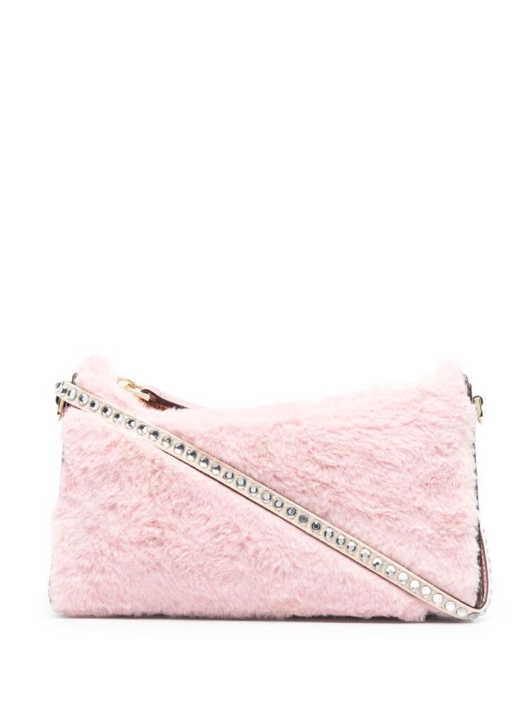 Manu Atelier faux fur Prism shoulder bag - Pink Cover